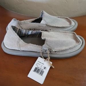 Sanuks Donna Hemp Sidewalk Surfers, Woman’s Size 8 NWT